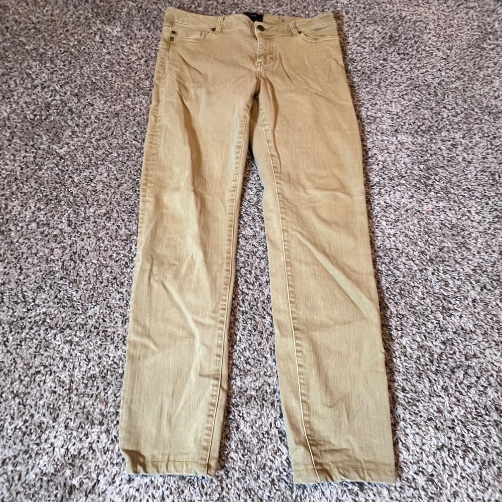 Liverpool Jeans Company The Hugger Skinny Tan Khaki Pants Womens Size 6/28